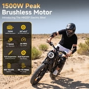 Electric Bike for Adults 20 Fat Tire, Max 32MPH Ebike, 1500W Peak E-Mountain Bike 48V 15Ah UL2849
