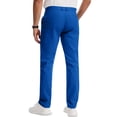 thumbnail image 4 of Quick Dry Straight Leg Trousers for Men Golf Dress Pants Slim Fit Casual Work Bottoms Blue S, 4 of 8