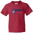 thumbnail image 3 of Inktastic 4th of July Boom Squad Blue and Red Fireworks Youth T-Shirt, 3 of 5