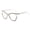 C02 White, variant on New large-frame cat-eye flat glasses for women with rhinestones, pearls, and metal, anti-blue light and anti-radiation eyeglasses