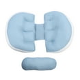 thumbnail image 2 of Almohada De Cuña Para Embarazo, Funda Extraíble, Almohada De Apoyo Para La Espalda De Maternidad, Ayuda Para Dormir De Lado En Forma De U Con Almohada Pequeña Para La Noche, 2 of 7
