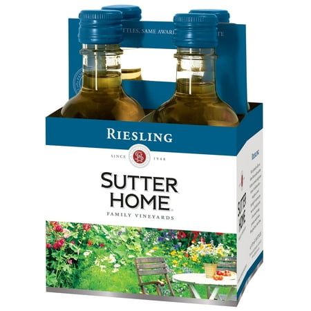 Sutter Home Riesling, White Wine, 4 pack, 187 ML