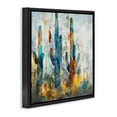 thumbnail image 3 of Stupell Industries Abstract Vibrant Cacti Silhouettes Landscape Painting Black Floater Framed Canvas Art Print Wall Art, 25 x 25, 3 of 9