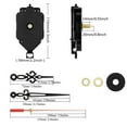 thumbnail image 7 of Pendulum Clock Movement Replacement Long Shaft Pendulum Clock Movement Mechanism for diy Clock Supplies, -30cm Clocks, 7 of 7