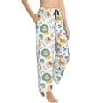 thumbnail image 2 of Daiia Scandinavian Africa Women's Sleep Pant with Pockets and Drawstring,Pajama Pants-Medium, 2 of 9
