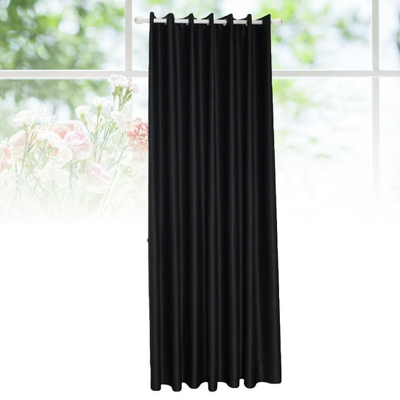 SWETRACE Curtain Black Polyester 1Set 39.4*51.2in
