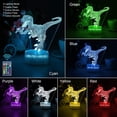 thumbnail image 4 of YSITIAN Dinosaur Night Light for Kids, 3D Illusion Lamp 3-Pattern & 16 Colors Changing LED Dino Nightlight with Smart Touch & Remote Control YT-7360, 4 of 8