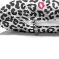 thumbnail image 4 of Safari Pet Bed, Leopard Cheetah Animal Print Kiss Shape Lipstick Mark Dotted Trend Art, Chew Resistant Pad for Dogs and Cats Cushion with Removable Cover, 24" x 39", Charcoal Grey Pink, by Ambesonne, 4 of 4