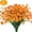 Orange, variant on Sinhoon 6 Bundles Artificial Daisy Mums Flowers Outdoor Fake Fall Flowers for Decoration No Fade Faux Plastic Autumn Flower Garden Porch Window Box Decor