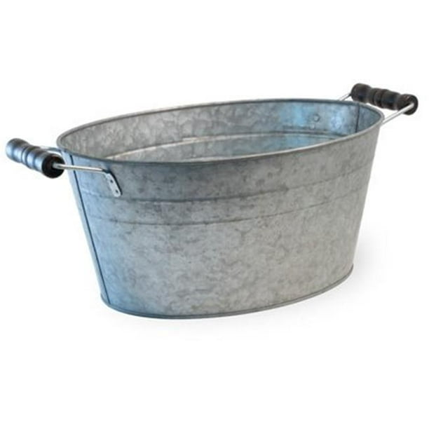 Boston International WHF18546 Oval Metal Bucket