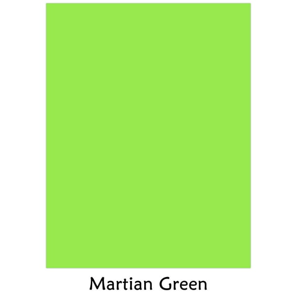 Martian Green Neenah Astrobrights Premium Color Card Stock Size 8.5 x