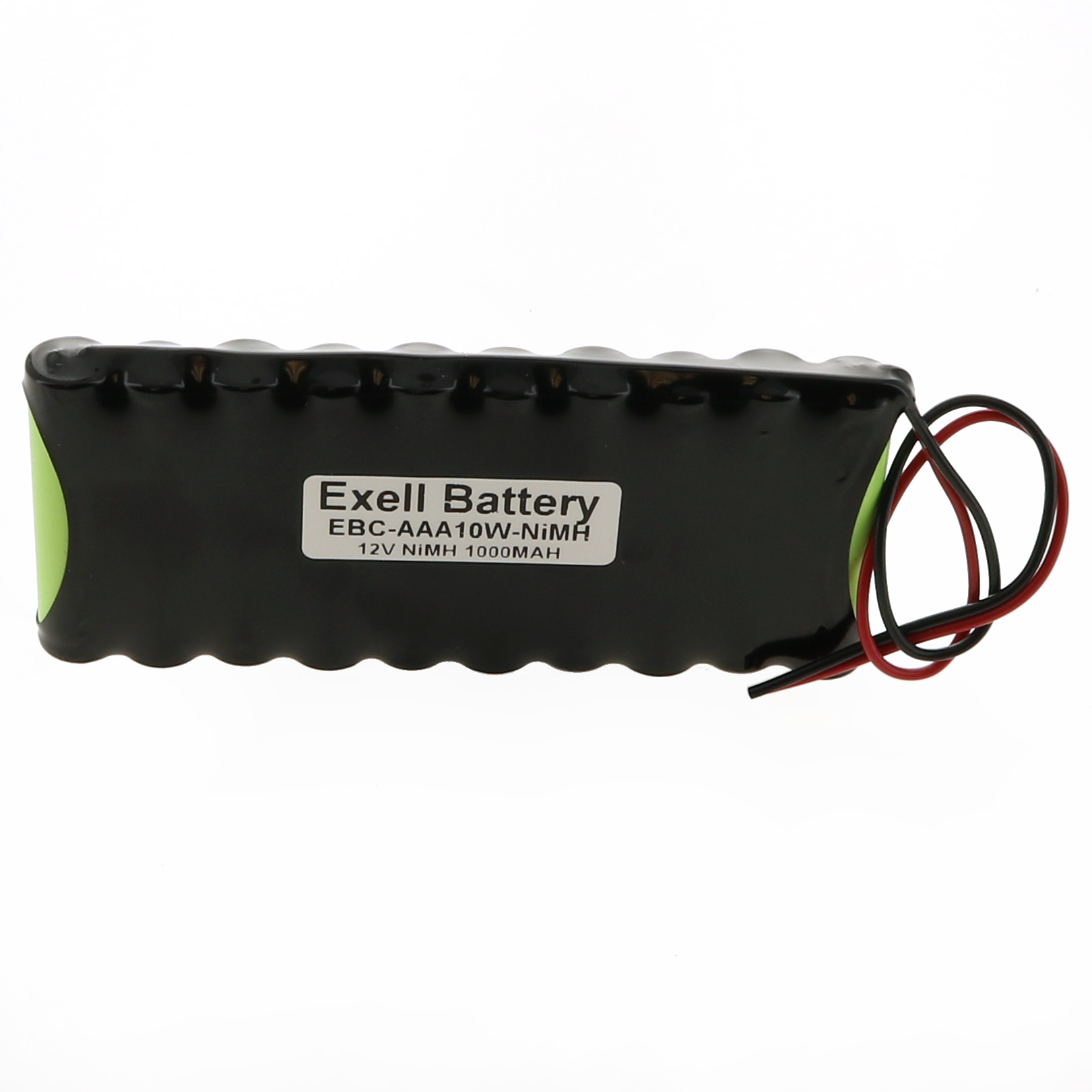 Exell 12V 1000mAh NiMH Battery Pack w/ 20AWG Open End Wire Leads