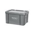 thumbnail image 1 of Camping Storage Box with Lid Space Saving Industrial Stackable Storage Container Gray, 1 of 9