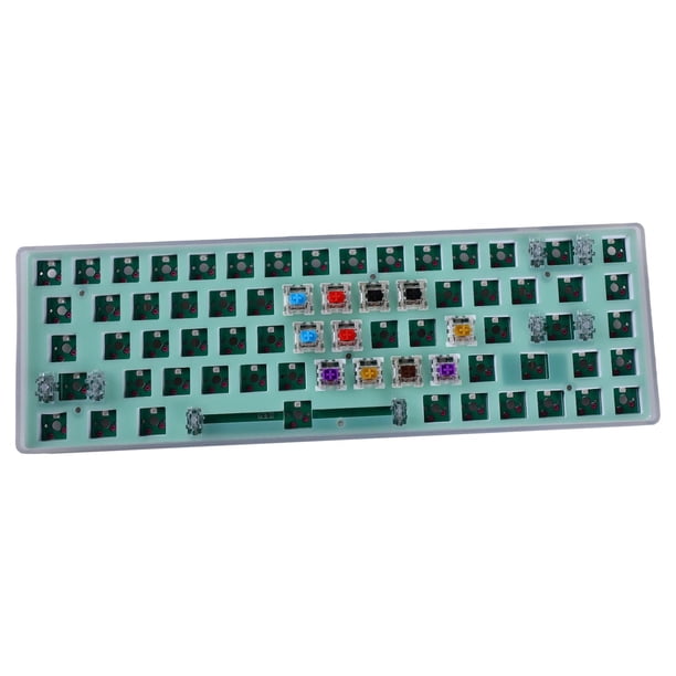 mecánico de 68 teclas intercambiable RGB con cable GK módulo de licencia de montaje hermosas decoraciones Yotijar Teclado de intercambio en caliente