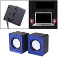 thumbnail image 3 of Esquirla Mini Wired Computer Speakers, Surround Loudspeakers Subwoofer USB Charging Audio Supplies Gift for Home Use Laptop Notebook Tablet ,1Pair Blue, 3 of 7