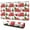 Red Christmas Car, variant on Long Mouse Pads for Desk,Red Christmas Collage Pattern Desk Mats on Top Of Desks, Desk Mouse Pad Extra Large with 3mm Non-Slip Base and Stitched Edge for Gaming,Office,Work,Home 47.3x23.6in