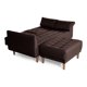thumbnail image 4 of Sala Modular Sofá Cama Reversible De Lino Chocolate Con Porta Vasos Modelo Mandarín, 4 of 9