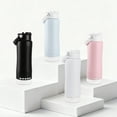 thumbnail image 3 of MYONAZ Insulated Water Bottle with Lantern 18oz Stainless Steel Flask with Detachable Rechargeable Camping Light, Perfect for Home and Outdoors (Black), 3 of 10