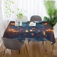 thumbnail image 6 of BZSMCE Square Tablecloth Sorcerer Pumpkins Pattern Tableclothes, 6 of 9