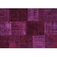 thumbnail image 1 of Ahgly Company Indoor Rectangle Patchwork Purple Transitional Area Rugs, 5' x 8', 1 of 4