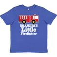 thumbnail image 3 of Inktastic Grandpa Little Firefighter Boys Fire Truck Youth T-Shirt, 3 of 5