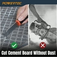 thumbnail image 2 of POWERTEC Heavy Duty Backer Board Scoring Knife, Ergonomic Grip, Dual Tungsten Carbide Blades for Tile Cement Board, Laminate (71903N), 2 of 6