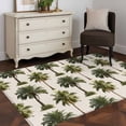 thumbnail image 3 of Tropical Plants Area Rugs 4x6 ft Green Palm Trees Abstract Vintage Botanical Washable Rug Non Slip Indoor Carpet Absorbent Floor Mat for Living Room Bedroom Dining Room, 3 of 9