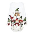 thumbnail image 4 of Craaazy Womens Shirts Christmas Funny Xmas Santa Cute Christmas Tree Printed Comfy Tops Gifts For Women, 4 of 5