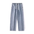 thumbnail image 5 of QHFBli Mens Baggy Jeans Mens Autumn Winter Casual Pant Sports Pants With Pocket Fashion Long Pants Jeans, 5 of 7