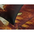 thumbnail image 4 of Ambesonne Guitar Quilted Bedspread Set 3 Pcs, Instrument in, Queen Size, Orange Maroon Black, 4 of 5