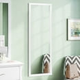 thumbnail image 3 of Floor Mirror Wall Mounted Leaning Hanging Rectangle White 43"x16", 3 of 10