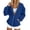 Navy, variant on Sevevn Women Hoodied Blouse Long Sleeve Fleece Tops Sweatshirt Pockets Plus Size Zip up Drawstring Solid Long Sleeve Hoodies Sweatshirts