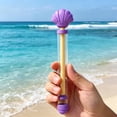 thumbnail image 4 of Eqslft 14Inch Seashell Pull-out Water Gun, Transparent Tube Handheld Water Shooter, Portable Summer Beach Pool Water Blaster Toy, for Outdoor Water Fighting, 4 of 5