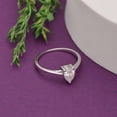 thumbnail image 2 of Mooneye 0.75 Ct Pear Moissanite Diamond 925 Sterling Silver Solitaire Women Graduation Gift Ring, 2 of 8