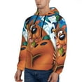 thumbnail image 3 of Lsque Scooby-Doo Pattern Casual Men's Hoodie,Hooded Sweatshirt with Kangaroo Pocket,Pullover Hoodie-XX-Large, 3 of 8