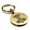 Gold, variant on Stainless Steel Viking Mjolnir (Thor’s Hammer) Round Medallion Keychain Circle Ring