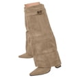 thumbnail image 3 of Women's Knee High Boots with Adjustable Buckle Strap Comfortable Heel for Fall Winter, 3 of 7