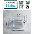 thumbnail image 2 of NUTRIUPS 2.5L Glass Casserole with Glass Lid Square Casserole Dish for Oven Glass Microwavable Bowl With Lid, 2 of 6