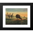 thumbnail image 2 of Joseph Wolf 14x11 Black Modern Framed Museum Art Print Titled - Mantle's Apteryx (1861-1867), 2 of 5