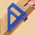 thumbnail image 7 of Multi-Angle Measuring Ruler Triangle Ruler 45/90 Degree For Engineer Carpenter Red, 7 of 7