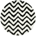 thumbnail image 4 of SAFAVIEH Barcelona Carmella Geometric Shag Area Rug, Graphite/Ivory, 9' x 12', 4 of 8