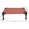 thumbnail image 3 of Elevated Dog Bed, Portable Raised Pet Cot with Washable & Breathable Mesh, No-Slip Rubber Feet for Indoor & Outdoor Use, Small, Orange Red, 3 of 8