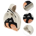 thumbnail image 3 of Unique Bargains 1 Pc Knitted Wrist Bag Cat Gift Bag Beige, 3 of 5