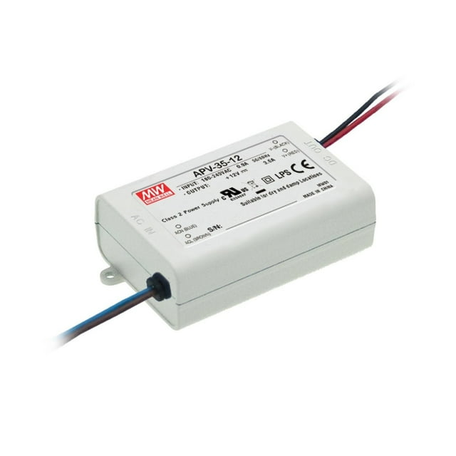 LED Power Supply 36W 12V 3A APV-35-12 Meanwell AC-DC Switching Power Supply APV-35Series Mean Well CV Power Source