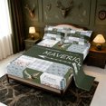 thumbnail image 2 of Manfei Mallard Duck Print Queen Sheets,Farmhouse Waterfowl Queen Sheet Sets,4-Piece,1 Flat Sheet,1 Fitted Sheet and 2 Pillowcases, 2 of 6