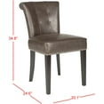thumbnail image 4 of Safavieh Sinclair 21"H Ring Chair (Set Of 2) - Silver Nail Heads, 4 of 7