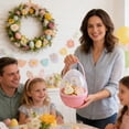 thumbnail image 4 of Jumbo Easter Egg with Handle, Giant Fillable Plastic Container,Large Transparent Egg Shaped Bucket for Prizes & Party Favors,Easter Egg Hunt Supplies, 4 of 7