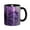 Black, variant on Purple Flower Floral Coffee Mug Fun Custom Ceramic Mugs 11oz Black