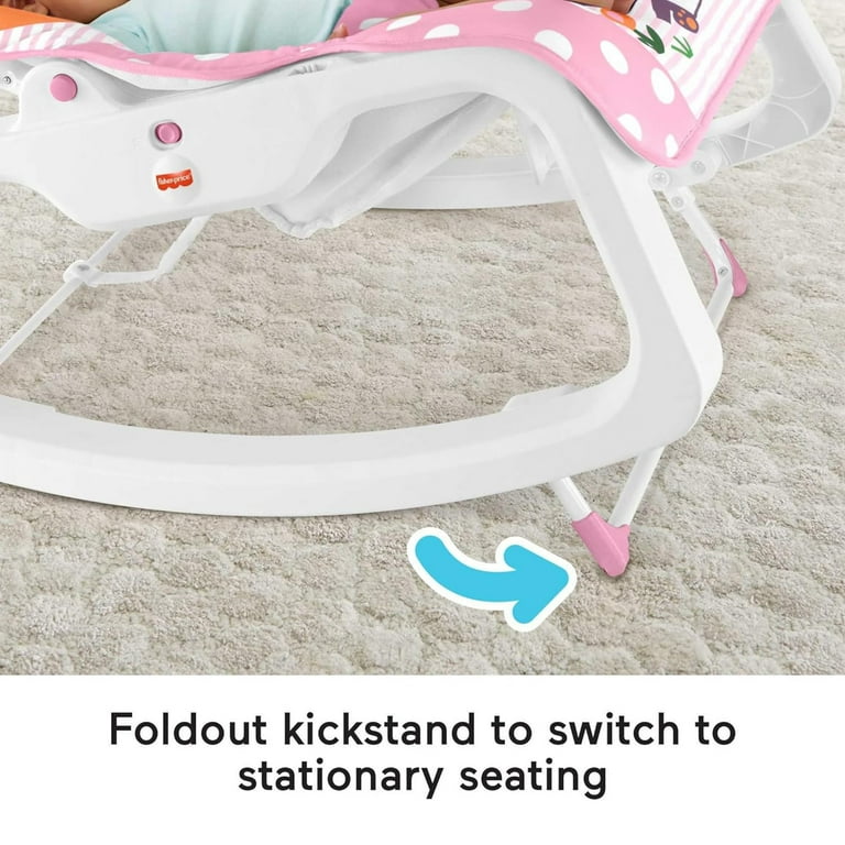 Fisher-Price Infant-to-Toddler Rocker, Newborn Seat Chair, Vibration, Pink Critters - Walmart.com Fisher-Price Infant-to-Toddler Rocker, Newborn Seat Chair, Vibration, Pink Critters - Walmart.com