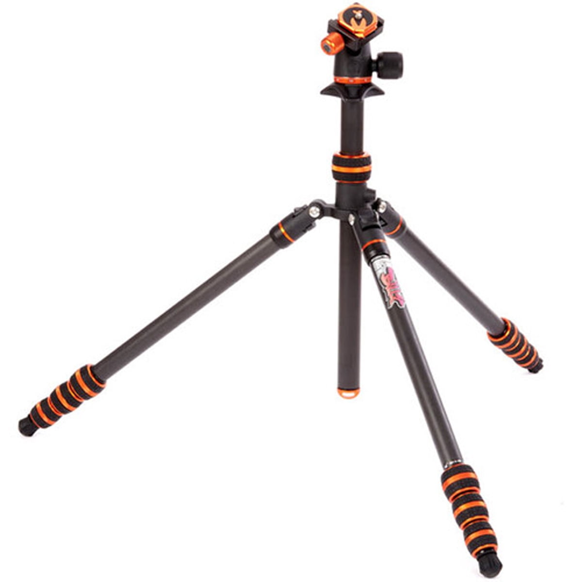 3 Legged Thing Punks Billy 2.0 Carbon Fibre Travel-Friendly Tripod - Compact & Adjustable Camera Tripod with Three Detachable Legs